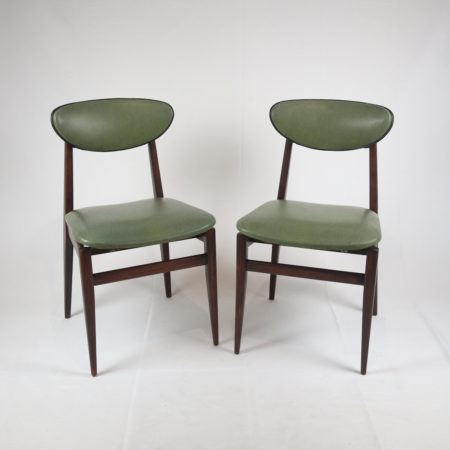 Lot de 2 chaises type scandinave années 60